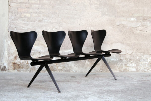 Banc Arne Jacobsen vintage, série 7, Fritz Hansen