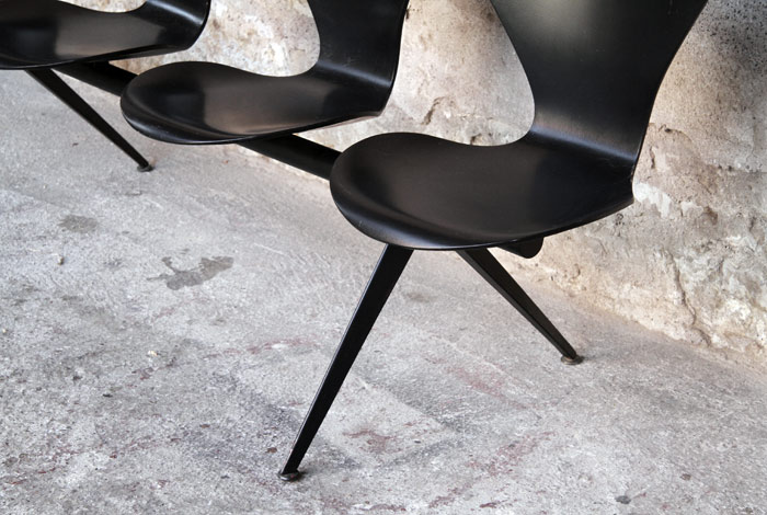 Banc Arne Jacobsen vintage, série 7, Fritz Hansen