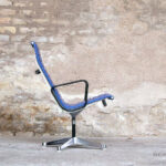 Fauteuil vintage bleu estampillé, EA116, EAMES, Herman Miller gentlemen designers icon design