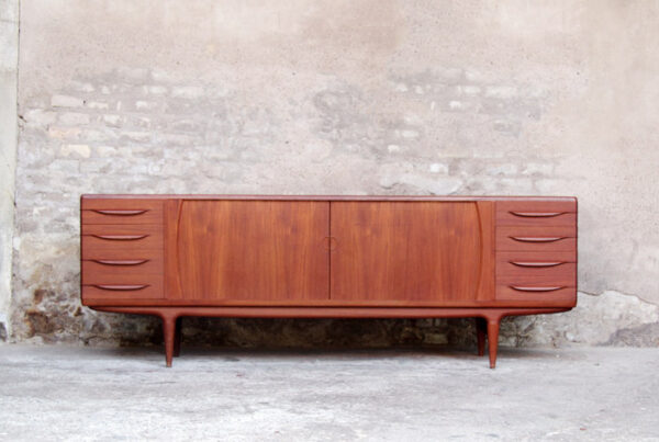 Enfilade vintage danoise teck, scandinave, J.Andersen, mobelfabrik