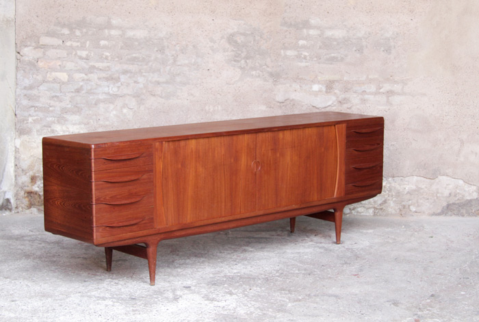 Enfilade vintage danoise teck, scandinave, J.Andersen, mobelfabrik
