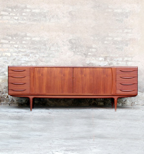 Enfilade vintage danoise teck, scandinave, J.Andersen, mobelfabrik