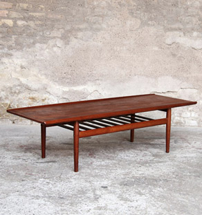 Table basse danoise scandinave en teck, Grete Jalk, Glostrup