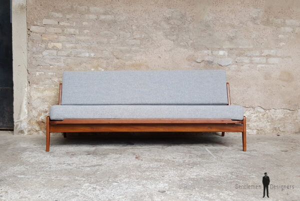 Canapé daybed vintage scandinave en teck. A.W.Iversen, Kvadrat gentlemen designers