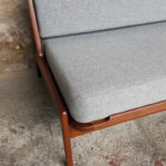 Canapé daybed vintage scandinave en teck. A.W.Iversen, Kvadrat gentlemen designers
