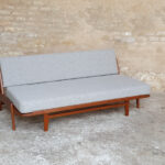 Canapé daybed vintage scandinave en teck. A.W.Iversen, Kvadrat gentlemen designers