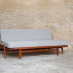 Canapé daybed vintage scandinave en teck. A.W.Iversen, Kvadrat gentlemen designers
