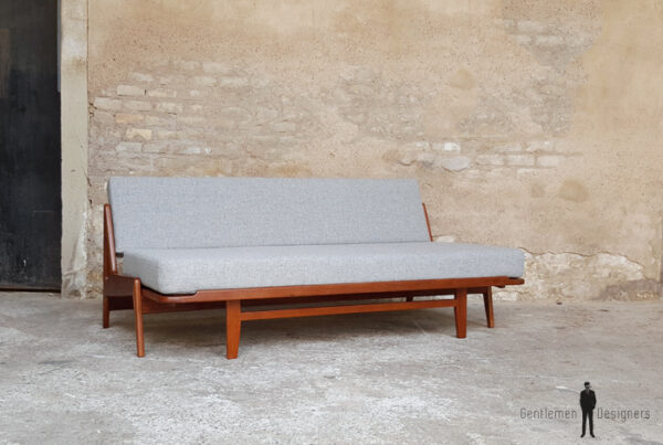 Canapé daybed vintage scandinave en teck. A.W.Iversen, Kvadrat gentlemen designers