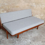 Canapé daybed vintage scandinave en teck. A.W.Iversen, Kvadrat gentlemen designers
