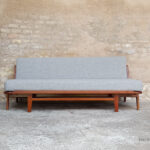 Canapé daybed vintage scandinave en teck. A.W.Iversen, Kvadrat gentlemen designers