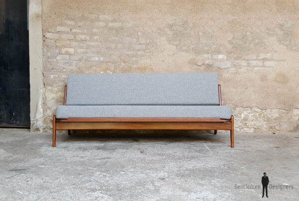 Canapé daybed vintage scandinave en teck. A.W.Iversen, Kvadrat gentlemen designers