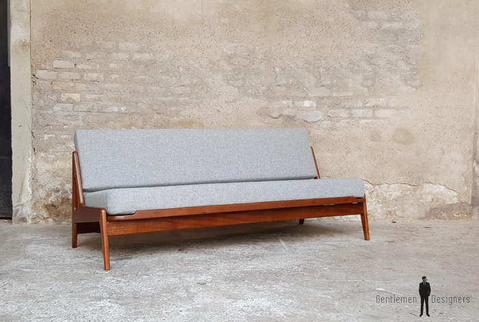 Canapé daybed vintage scandinave en teck. A.W.Iversen, Kvadrat gentlemen designers