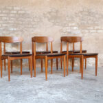 6 chaises vintage scandinave teck Johannes Andersen