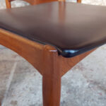 6 chaises vintage scandinave teck Johannes Andersen