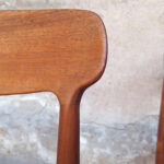 6 chaises vintage scandinave teck Johannes Andersen