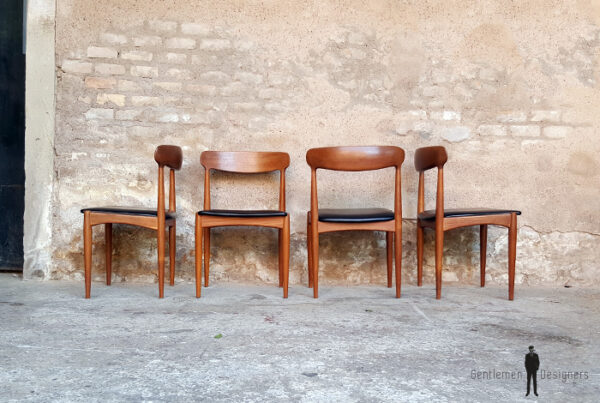 6 chaises vintage scandinave teck Johannes Andersen