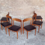6 chaises vintage scandinave teck Johannes Andersen