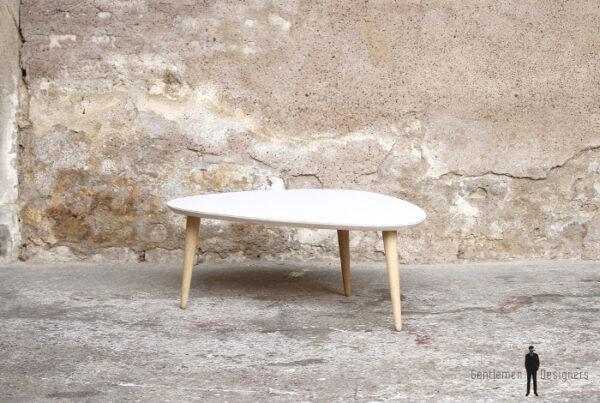 TABLE BASSE TRIPODE GIGOGNE - esprit vintage - pieds compas