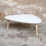 TABLE BASSE TRIPODE GIGOGNE - esprit vintage - pieds compas