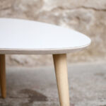 TABLE BASSE TRIPODE GIGOGNE - esprit vintage - pieds compas