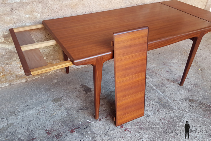 Table à rallonges scandinave en teck, Andersen, Danemark gentlemen designers extensible bon état