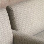 Ensemble canapé et fauteuils vintage scandinave en tissu, esprit Knoll