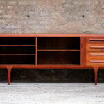 Enfilade scandinave vintage en teck, années 60, Danemark gentlemen designers
