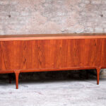 Enfilade scandinave vintage en teck, années 60, Danemark gentlemen designers