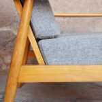 GENTLEMEN DESIGNERS // Paire de fauteuils scandinave vintage, tissu Kvadrat, rénovés