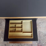 Bureau vintage style industriel, gris anthracite, tiroirs Gentlemen Designers