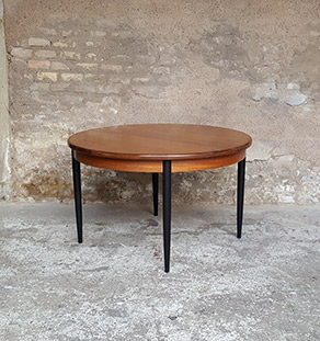 table_manger_ronde_pieds_noir_teck_vintage_unique_original_gentlemen_designers_strasbourg_paris_alsace_handschuheim_bas-rhin_france-vignette