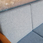 Canapé scandinave vintage, tissu Kvadrat, rénové Gentlemen Designers