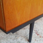 Enfilade vintage scandinave, teck, poignées noires