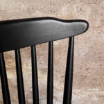 6 chaises à barreaux vintage noir, style Baumann V5 vintage Gentlemen designers V5 Baumann strasbourg paris alsace