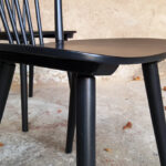 6 chaises à barreaux vintage noir, style Baumann V5 vintage Gentlemen designers V5 Baumann strasbourg paris alsace
