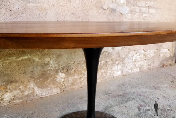 Table_teck_massif_birmanie_ovale_pied_noir_tulipe_sur_mesure_vintage_unique_original_gentlemen_designers_strasbourg_paris_alsace_handschuheim_bas-rhin_france-(1)