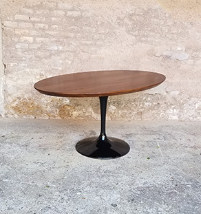 Table_teck_massif_birmanie_ovale_pied_noir_tulipe_sur_mesure_vintage_unique_original_gentlemen_designers_strasbourg_paris_alsace_handschuheim_bas-rhin_france-vignette