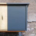 meuble-bas-vintage-tv-gris-graphiques-2-portes-2-tiroirs