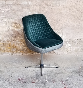 Fauteuil_tissus_vert_gris_texture_volume_pieds_metal_sur_mesure_vintage_unique_original_gentlemen_designers_strasbourg_paris_alsace_handschuheim_bas-rhin_france-vignette