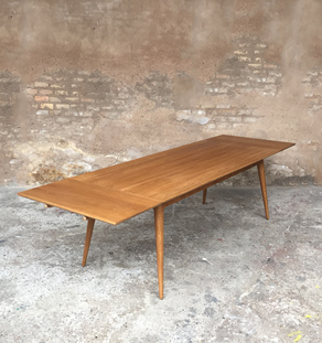 table à manger chêne teinté