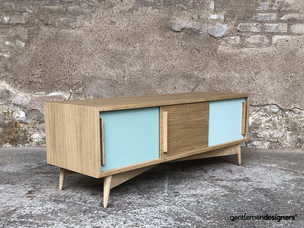 Meuble TV design chêne massif Tygo - Drawer