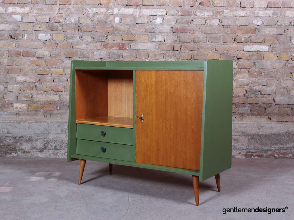Buffet, vaisselier, meuble TV vintage années 50 sur pieds ...