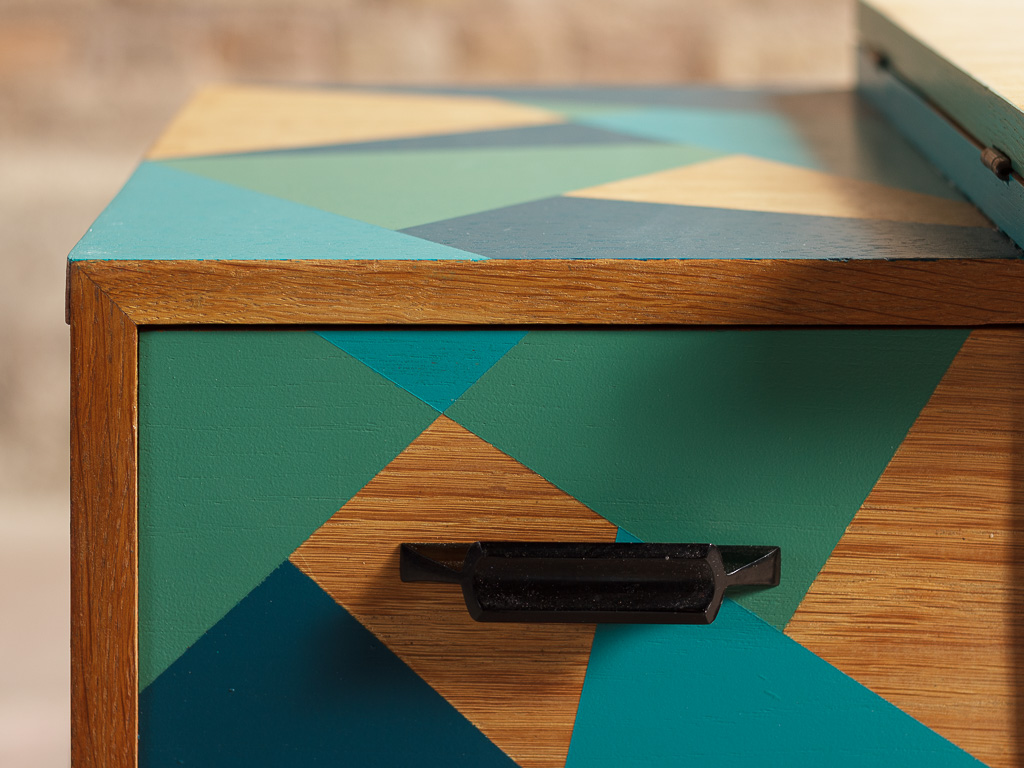 rénovation relooking bureau vintage 