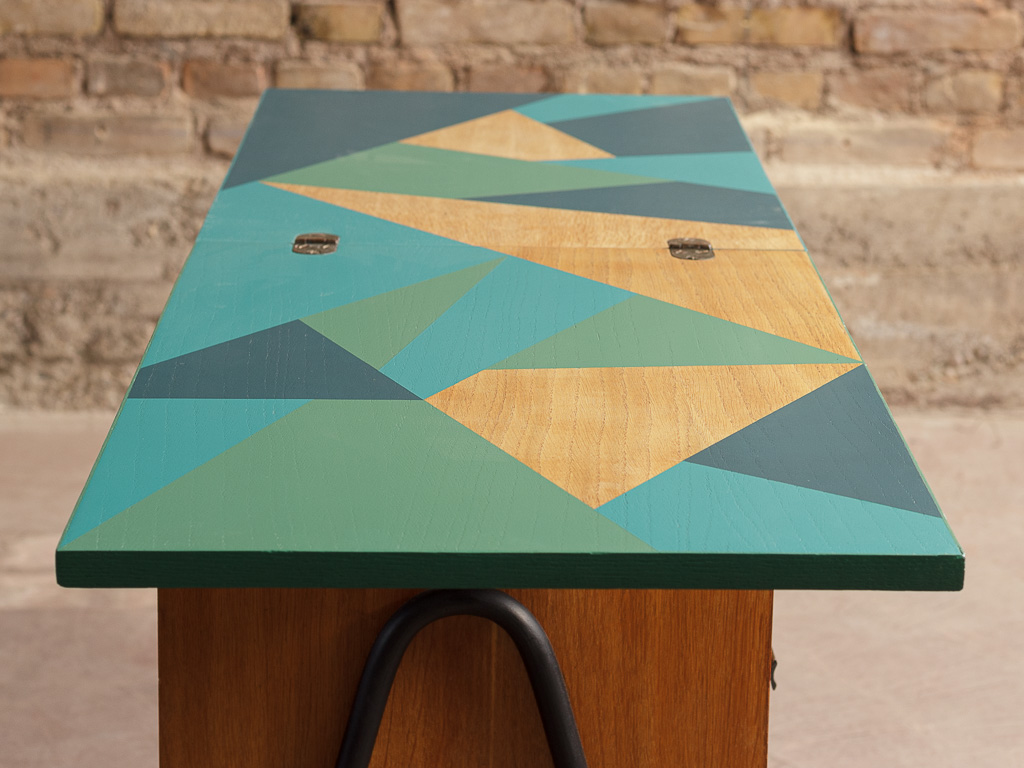 rénovation relooking bureau vintage 