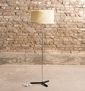 Lampadaire Mid-Century avec abat-jour coulissant, circa 1960
