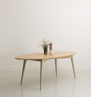 table à manger ovale sur mesure chêne massif