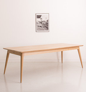 table à manger en chêne sur mesure