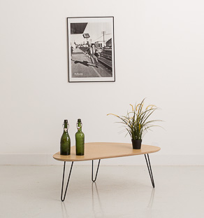 Table basse en chêne (90x60cm)