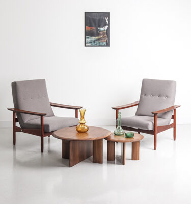 Fauteuils scandinave signé Gerard Guermonprez