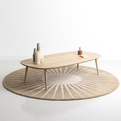 table basse en chêne massif